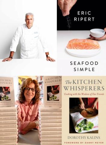 images of eric ripert and dorothy kalins and their books