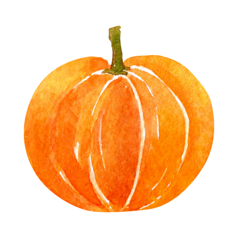 watercolor pumpkin