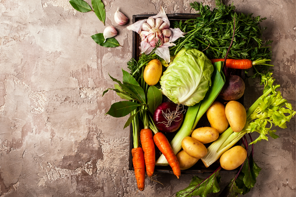 Basket of vegetables