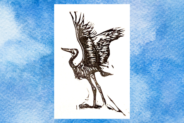 Heron stamp