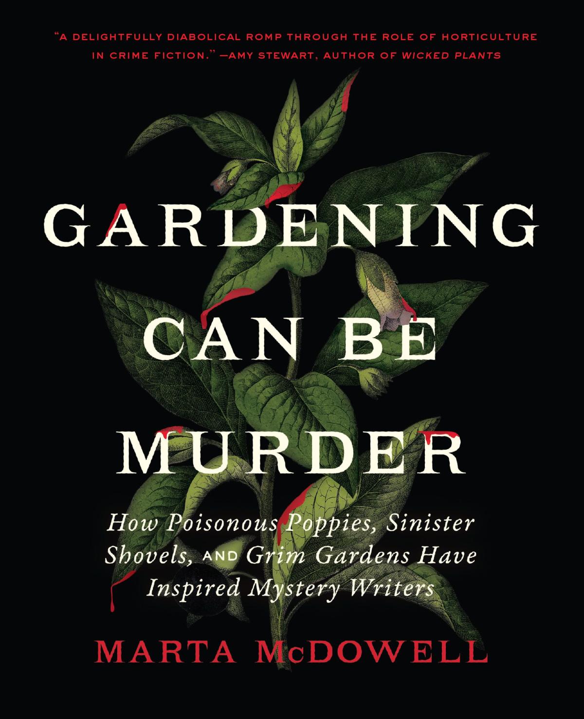 image of the book, gardening can be murder